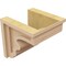 Ekena Millwork 8"W x 8"D x 8"H Wide Highland Rough Cedar Woodgrain TimberThane Corbel, Primed Tan CORUR08X08X08HLDRCPR - alternate 3